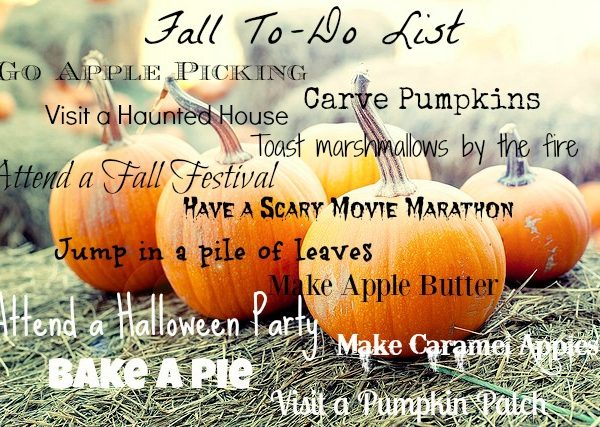 My Fall To-Do List