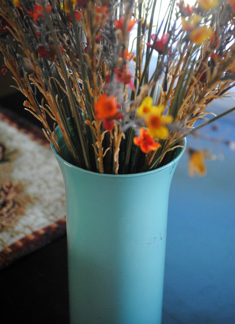 Turquoise Fall Vase