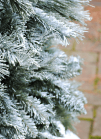 DIY: Flocked Christmas Tree