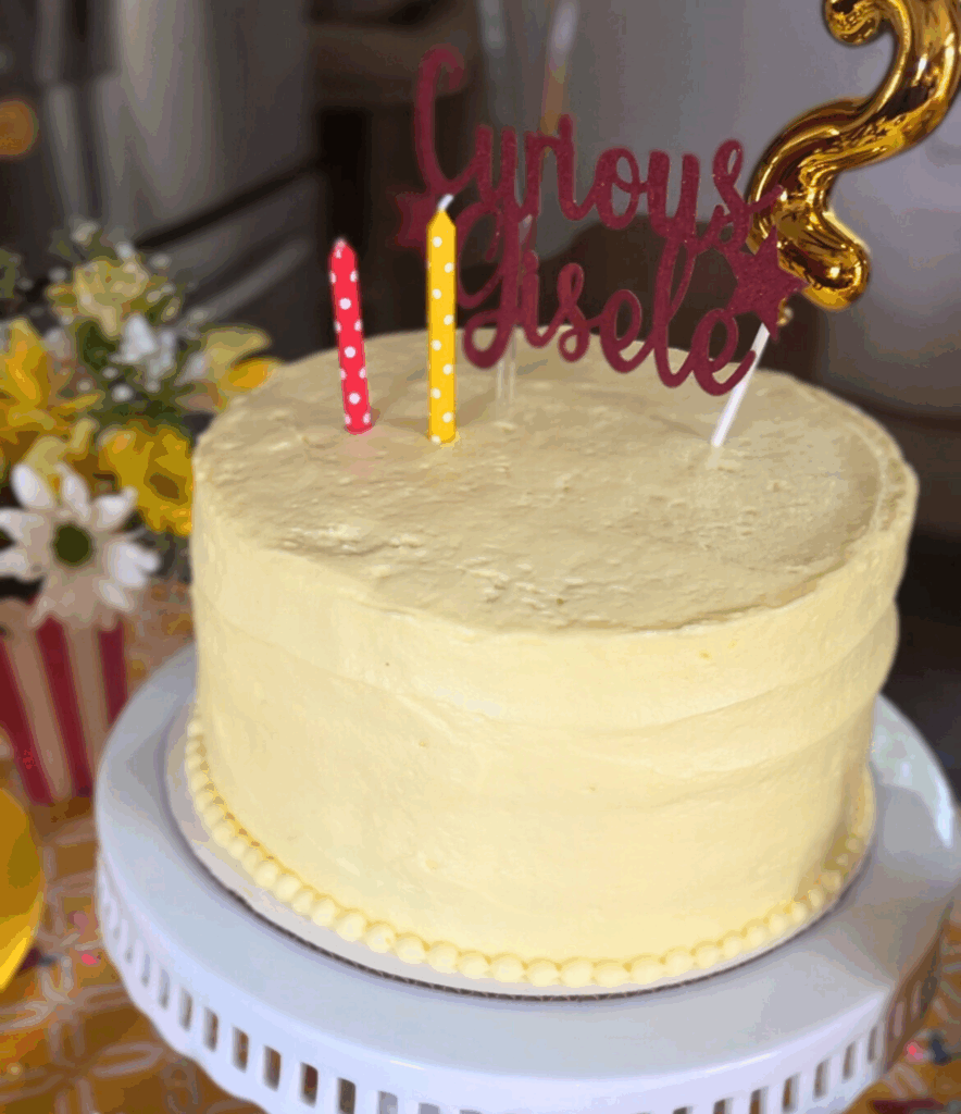 birthday cake for a Curious George Birthday Party