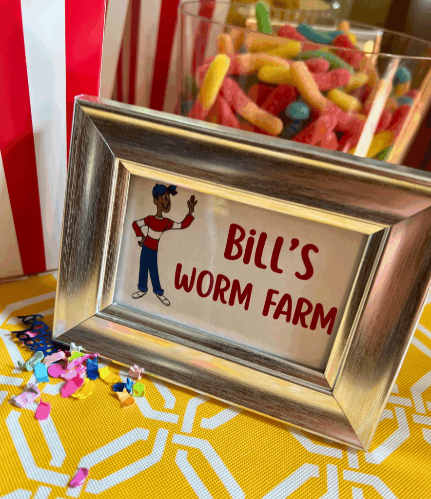 Fun table details for a Curious George Birthday Party