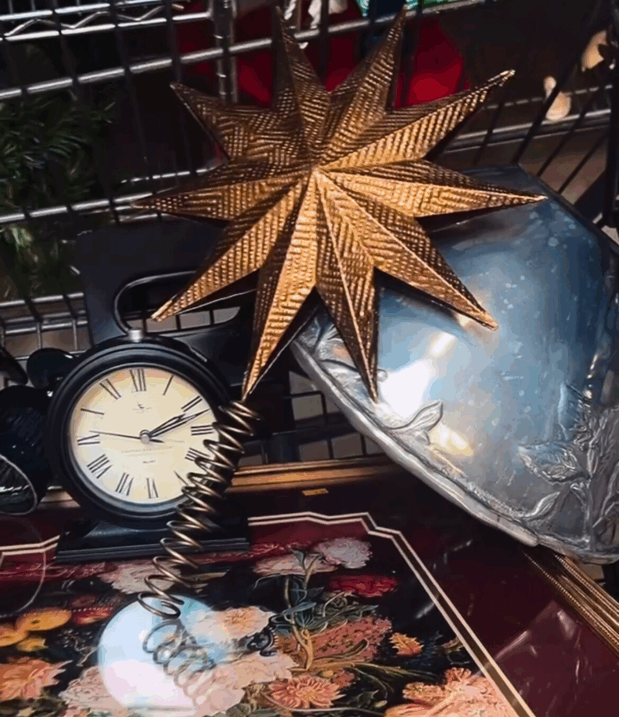 Thrifted goods for a Ralph Lauren Christmas trend