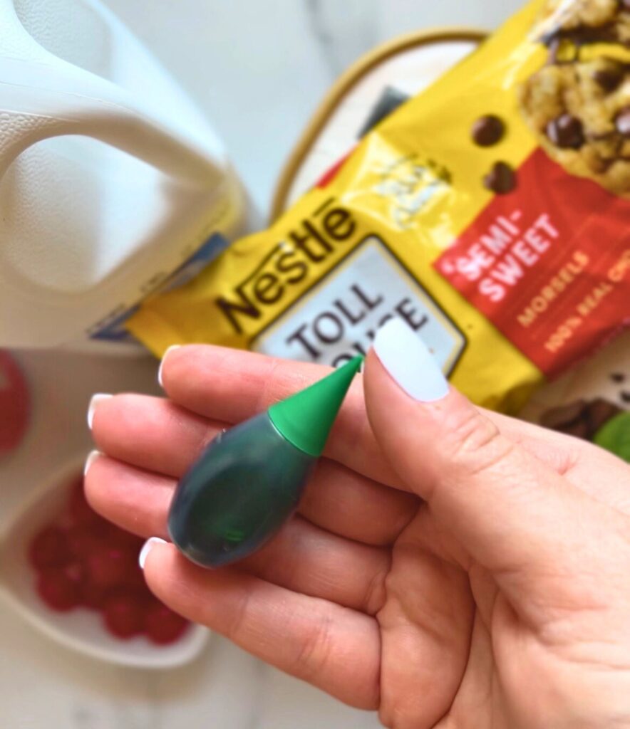 ingredients for a copycat shamrock shake